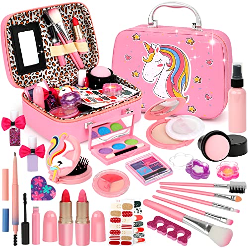 Flybay Kinder-Make-up-Sets für Mädchen, waschbares Kinder-Make-up-Set für Mädchen, ungiftiges Make-up-Set für kleine Mädchen, Kinder-Make-up-Sets, Kinderspielzeug, 8, 9 Jahre alte Mädchen Flybay Kinder-Make-up-Sets für Mädchen, waschbares Kinder-Make-up-Set für Mädchen, ungiftiges Make-up-Set für kleine Mädchen, Kinder-Make-up-Sets, Kinderspielzeug, 8, 9 Jahre alte Mädchen von Flybay
