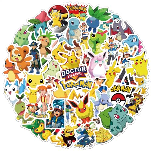 Flyftrey 50 Stück Sticker Set, Monster Graffiti Aufkleber Kinder, Wasserfest Sticker für Mädchen Jungen Koffer Skateboard Laptop Kühlschrank Fahrräder DIY Scrapbooking Spielzeug Deko Kindergeburtstag von Flyftrey