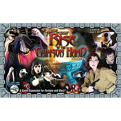 Flying Frog Productions Fortune and Glory Rise of Crimson Handbrettspiel von Flying Frog