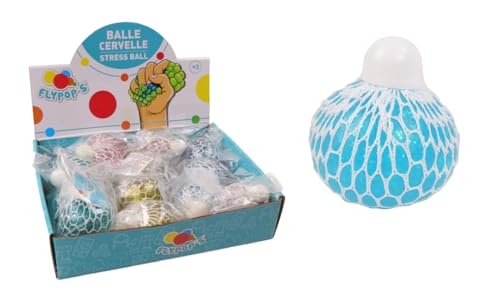 FLYPOP'S - Anti-Stress Gehirnball - Kirmesspiel - 034275 - Zufällige Farbe - Kunststoff - Kind - Erwachsener - Rehabilitation - Angst - 6 cm x 6 cm - Ab 4 Jahren FLYPOP'S - Anti-Stress Gehirnball - Kirmesspiel - 034275 - Zufällige Farbe - Kunststoff - Kind - Erwachsener - Rehabilitation - Angst - 6 cm x 6 cm - Ab 4 Jahren von FLYPOP'S