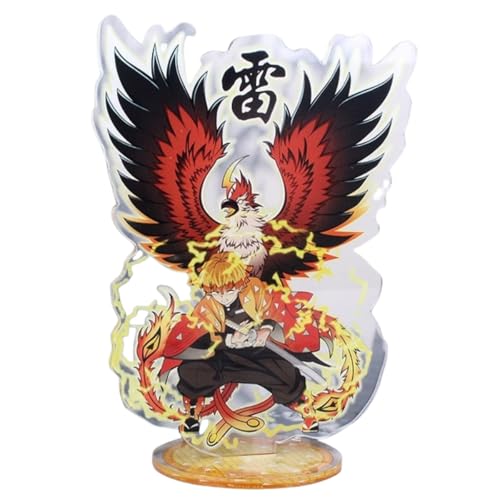 Flyshun Agatsuma Zenitsu Figur Acryl Stehend Spiel Charaktere Acryl Ornamente Stand Modell, Tisch Dekoration, Anime Sammlungen Peripherie (Agatsuma Zenitsu 1) von Flyshun