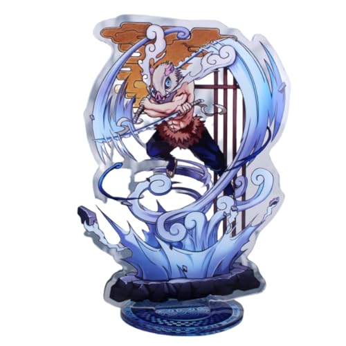 Flyshun Agatsuma Zenitsu Figur Acryl Stehend Spiel Charaktere Acryl Ornamente Stand Modell, Tisch Dekoration, Anime Sammlungen Peripherie (Hashibira Inosuke 2) von Flyshun