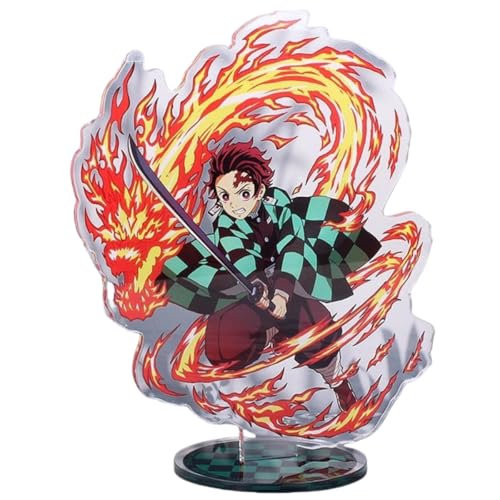 Flyshun Agatsuma Zenitsu Figur Acryl Stehend Spiel Charaktere Acryl Ornamente Stand Modell, Tisch Dekoration, Anime Sammlungen Peripherie (Kamado Tanjirou 2) von Flyshun