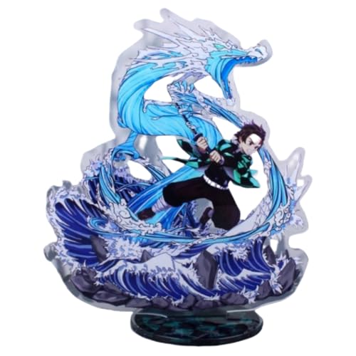 Flyshun Agatsuma Zenitsu Figur Acryl Stehend Spiel Charaktere Acryl Ornamente Stand Modell, Tisch Dekoration, Anime Sammlungen Peripherie (Kamado Tanjirou 3) von Flyshun