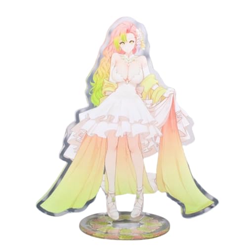 Flyshun Agatsuma Zenitsu Figur Acryl Stehend Spiel Charaktere Acryl Ornamente Stand Modell, Tisch Dekoration, Anime Sammlungen Peripherie (Kanroji Mitsuri 1) von Flyshun