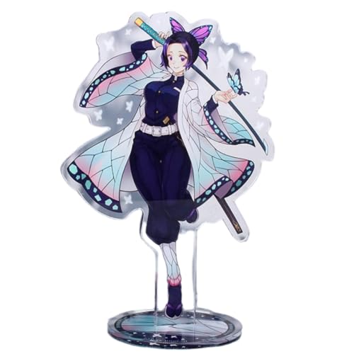 Flyshun Agatsuma Zenitsu Figur Acryl Stehend Spiel Charaktere Acryl Ornamente Stand Modell, Tisch Dekoration, Anime Sammlungen Peripherie (Kochou Shinobu 1) von Flyshun