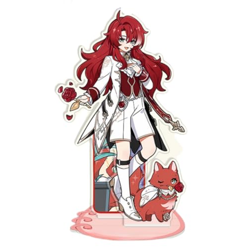 Flyshun Argenti Figur Acryl Stehend Spiel Charaktere Acryl Ornamente Stand Modell, Tisch Dekoration, Anime Sammlungen Peripherie (Argenti) von Flyshun