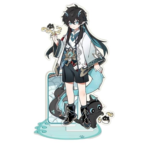 Flyshun Argenti Figur Acryl Stehend Spiel Charaktere Acryl Ornamente Stand Modell, Tisch Dekoration, Anime Sammlungen Peripherie (Lunae) von Flyshun