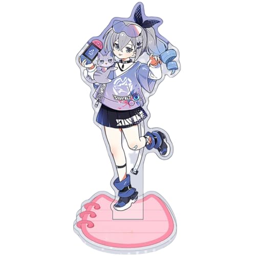 Flyshun Argenti Figur Acryl Stehend Spiel Charaktere Acryl Ornamente Stand Modell, Tisch Dekoration, Anime Sammlungen Peripherie (Silver Wolf) von Flyshun
