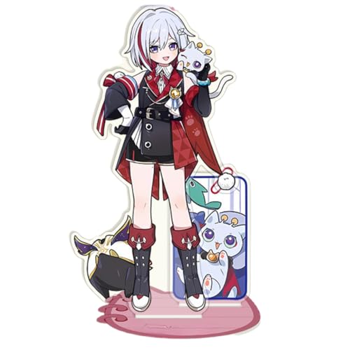 Flyshun Argenti Figur Acryl Stehend Spiel Charaktere Acryl Ornamente Stand Modell, Tisch Dekoration, Anime Sammlungen Peripherie (Topaz) von Flyshun