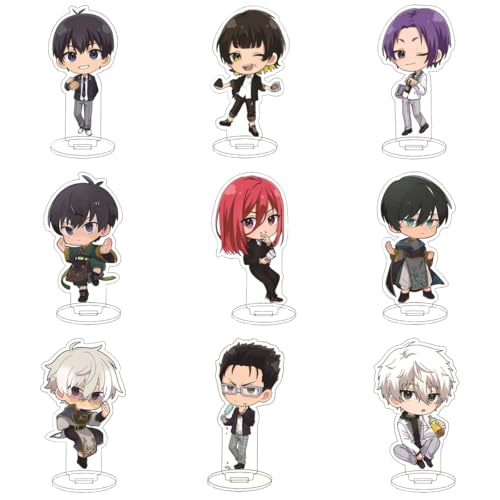 Flyshun Bachira Meguru Figur Multi Stück Set Acryl Stehend Spiel Charaktere Acryl Ornamente Stand Modell, Tisch Dekoration, Anime Sammlungen Peripherie (9 Stück2) von Flyshun
