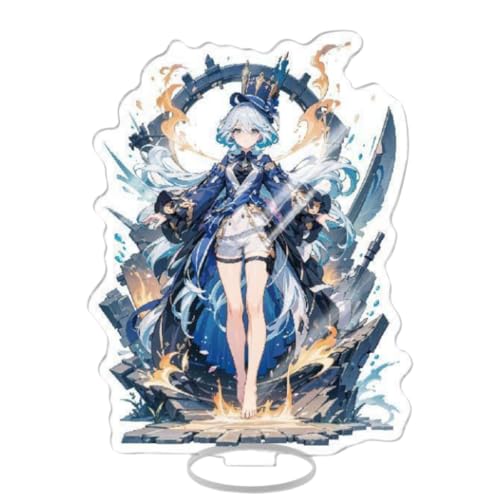 Flyshun Furina Focalors Figur Acryl Stehend Spiel Charaktere Acryl Ornamente Stand Modell, Tisch Dekoration, Anime Sammlungen Peripherie (Furina Focalors 10) von Flyshun
