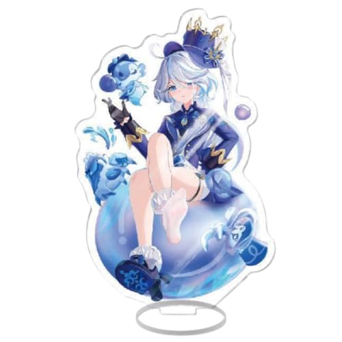 Flyshun Furina Focalors Figur Acryl Stehend Spiel Charaktere Acryl Ornamente Stand Modell, Tisch Dekoration, Anime Sammlungen Peripherie (Furina Focalors 11) von Flyshun