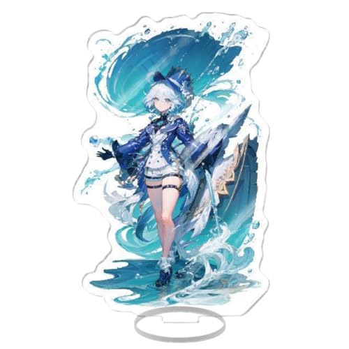 Flyshun Furina Focalors Figur Acryl Stehend Spiel Charaktere Acryl Ornamente Stand Modell, Tisch Dekoration, Anime Sammlungen Peripherie (Furina Focalors 12) von Flyshun