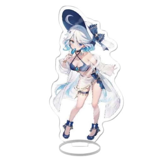 Flyshun Furina Focalors Figur Acryl Stehend Spiel Charaktere Acryl Ornamente Stand Modell, Tisch Dekoration, Anime Sammlungen Peripherie (Furina Focalors 14) von Flyshun