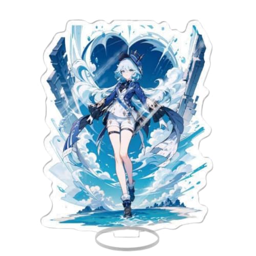 Flyshun Furina Focalors Figur Acryl Stehend Spiel Charaktere Acryl Ornamente Stand Modell, Tisch Dekoration, Anime Sammlungen Peripherie (Furina Focalors 16) von Flyshun