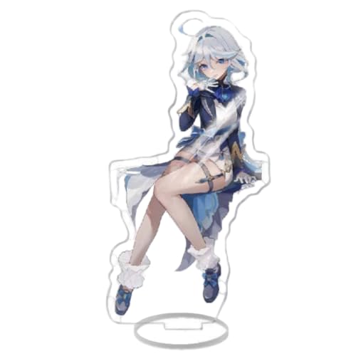 Flyshun Furina Focalors Figur Acryl Stehend Spiel Charaktere Acryl Ornamente Stand Modell, Tisch Dekoration, Anime Sammlungen Peripherie (Furina Focalors 17) von Flyshun