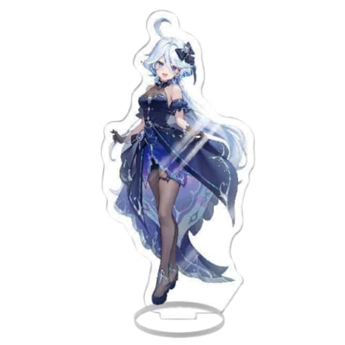 Flyshun Furina Focalors Figur Acryl Stehend Spiel Charaktere Acryl Ornamente Stand Modell, Tisch Dekoration, Anime Sammlungen Peripherie (Furina Focalors 2) von Flyshun