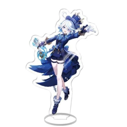 Flyshun Furina Focalors Figur Acryl Stehend Spiel Charaktere Acryl Ornamente Stand Modell, Tisch Dekoration, Anime Sammlungen Peripherie (Furina Focalors 6) von Flyshun