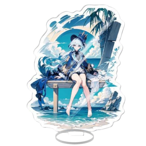 Flyshun Furina Focalors Figur Acryl Stehend Spiel Charaktere Acryl Ornamente Stand Modell, Tisch Dekoration, Anime Sammlungen Peripherie (Furina Focalors 7) von Flyshun