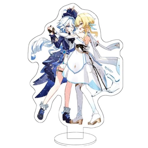 Flyshun Furina Focalors Figur Acryl Stehend Spiel Charaktere Acryl Ornamente Stand Modell, Tisch Dekoration, Anime Sammlungen Peripherie (Furina Focalors 8) von Flyshun