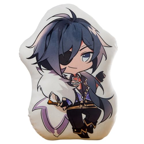 Flyshun Furina Neuvillette Plüschkissen Wurfkissen 45 cm Charakter Raumdekor Cosplay Zubehör (Kaeya) von Flyshun