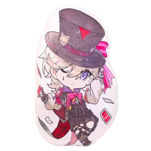 Flyshun Furina Neuvillette Plüschkissen Wurfkissen 45 cm Charakter Raumdekor Cosplay Zubehör (Lyney) von Flyshun