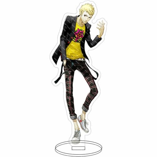 Flyshun Joker Figur Acryl Stehend Spiel Charaktere Acryl Ornamente Stand Modell, Tisch Dekoration, Anime Sammlungen Peripherie (Ryuji Sakamoto 1) von Flyshun