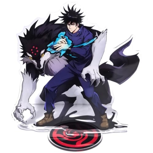Flyshun Satoru Gojo Figur Acryl Stehend Spiel Charaktere Acryl Ornamente Stand Modell, Tisch Dekoration, Anime Sammlungen Peripherie (Fushiguro Megumi 2) von Flyshun