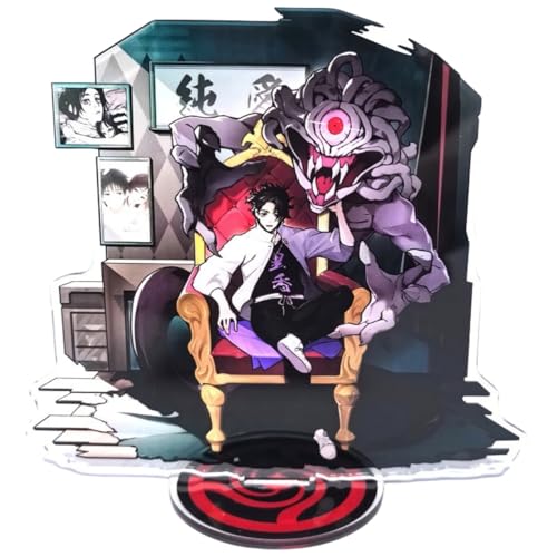 Flyshun Satoru Gojo Figur Acryl Stehend Spiel Charaktere Acryl Ornamente Stand Modell, Tisch Dekoration, Anime Sammlungen Peripherie (Okkotsu Yuta 1) von Flyshun