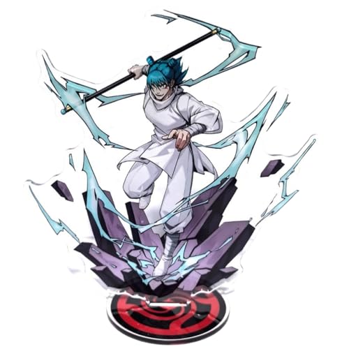 Flyshun Satoru Gojo Figur Acryl Stehend Spiel Charaktere Acryl Ornamente Stand Modell, Tisch Dekoration, Anime Sammlungen Peripherie (Zenin Maki 1) von Flyshun