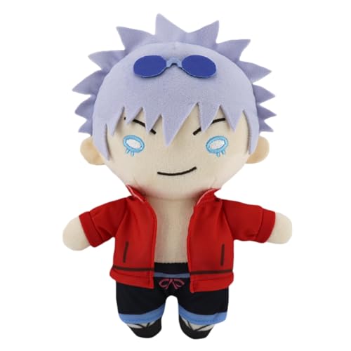 Flyshun Satoru Gojo Plüsch Sammelpuppe 20 Zentimeter Charakter Zimmer Dekor Cosplay Zubehör (Satoru Gojo 4) von Flyshun