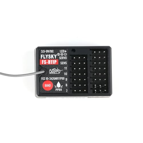 Flysky FS-R11P Empfänger, 11 K 2,4 GHz Empfänger für RC Auto Boot, Fernsteuerungsempfänger mit PWM PPM IBUS SBUS Ausgang Flysky FS-R11P Empfänger, 11 K 2,4 GHz Empfänger für RC Auto Boot, Fernsteuerungsempfänger mit PWM PPM IBUS SBUS Ausgang von Flysky