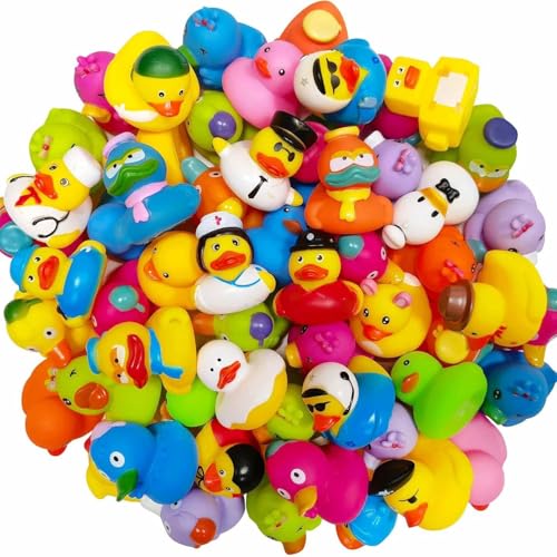 Set mit 20 Mini-Enten aus Gummi, Badespielzeug, Gummi, zufällige Verteilung, Entenfiguren für Aquarium, Garten, Landschaft, Puppenhaus Set mit 20 Mini-Enten aus Gummi, Badespielzeug, Gummi, zufällige Verteilung, Entenfiguren für Aquarium, Garten, Landschaft, Puppenhaus von Fmarche