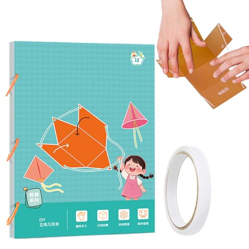 FmtwPhn 3D Geometriebuch, 29.7 X 21cm Pull String 3D Geometrie Lernbuch, Geometriebuch Kinder, Spielzeug Mathebuch, Flechtspiel Mit Schnur, Festkörpergeometrische Modelle Für Lehrenvolumen FmtwPhn 3D Geometriebuch, 29.7 X 21cm Pull String 3D Geometrie Lernbuch, Geometriebuch Kinder, Spielzeug Mathebuch, Flechtspiel Mit Schnur, Festkörpergeometrische Modelle Für Lehrenvolumen von FmtwPhn