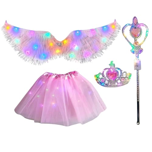 FmtwPhn Engel Flügel Kostüm,Leuchtendes Engel Kostüm | Kinder Verkleidung Für Schule Festival Cosplay Weihnachtsfeier Geburtstag FmtwPhn Engel Flügel Kostüm,Leuchtendes Engel Kostüm | Kinder Verkleidung Für Schule Festival Cosplay Weihnachtsfeier Geburtstag von FmtwPhn