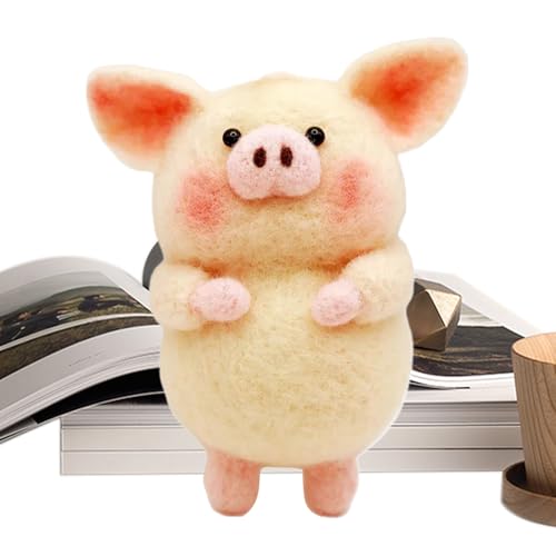 FmtwPhn Handgefertigtes Tier Für Schreibtisch,Kleine Tierpuppen Aus Positivem Filz Handgemacht - Kleine Handgemachte Gefährten Puppen Für Mädchen Kinder Jugendliche von FmtwPhn