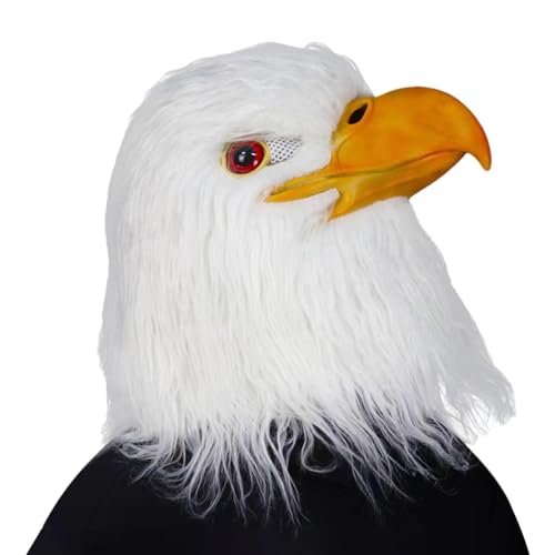 FmtwPhn Kopfbedeckung für Erwachsene - Weißadler Kopfbedeckung Weißkopfseeadler Kostüm | Tier Vogel Kopfbedeckung Halloween Karneval Kostüm für Ostern Kostüm Fotokabine Bühnenshow FmtwPhn Kopfbedeckung für Erwachsene - Weißadler Kopfbedeckung Weißkopfseeadler Kostüm | Tier Vogel Kopfbedeckung Halloween Karneval Kostüm für Ostern Kostüm Fotokabine Bühnenshow von FmtwPhn