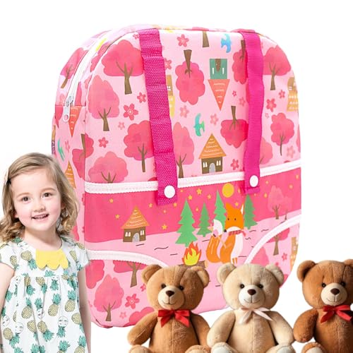 FmtwPhn Spielzeug Babytrage, Frontale Aufbewahrungstaschen, Tragbare Spielzeugtasche Mit Verstellbaren Schultergurten Für Kinder Unterwegs Im Alltag Und Kindergarten von FmtwPhn