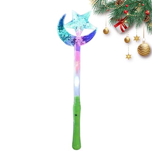 Blinkender LED-Leuchtstab – Bunter Leuchtstab, Tragbares Kinderspielzeug | Handliches Design Für Weihnachtspartys, Mehrzweck-Festival-Accessoire, Robuster Kunststoff, Mehrfarbige Beleuchtung Für Kinde von Fmzrbnih