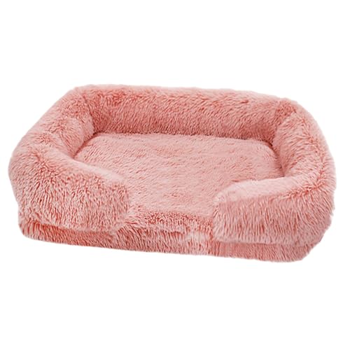 Flauschiges Hundebett – Couch-Haustierbett, Orthopädisches Gemütliches Hundebett | Bequemes, Beruhigendes Katzennest Mit Abnehmbarem, Waschbarem Bezug, Bequemer, Flauschiger Oberfläche, Rutschfester U von Fmzrbnih