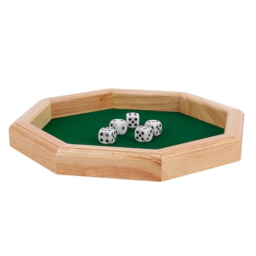 Fmzrbnih Würfelschale - Achteckige Holzrollmatte, Würfelhalterbox | Mehrzweckpolloped Game Tabletop Accessoire, Velvet Base Tably, Dekorative Holzrollenspiel -Spieler Für Tabletop, 4.13x4.13x1.1 In Fmzrbnih Würfelschale - Achteckige Holzrollmatte, Würfelhalterbox | Mehrzweckpolloped Game Tabletop Accessoire, Velvet Base Tably, Dekorative Holzrollenspiel -Spieler Für Tabletop, 4.13x4.13x1.1 In von Fmzrbnih
