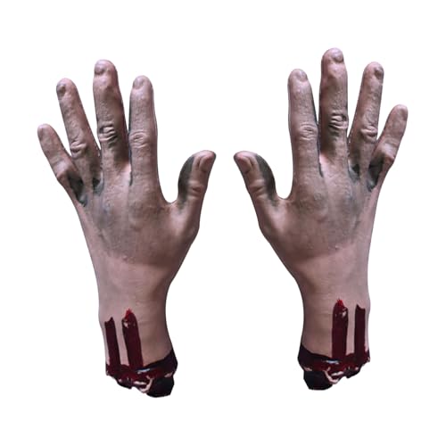 Haunted Fake Hand - Holiday Horror Requent, Erschreckendes Party -Schreckensstück | Spooky Abgetrennte Gliedmaßendekoration, Realistischer Arm, Halloween -Skelettzubehör Für Schränke Tische B von Fmzrbnih