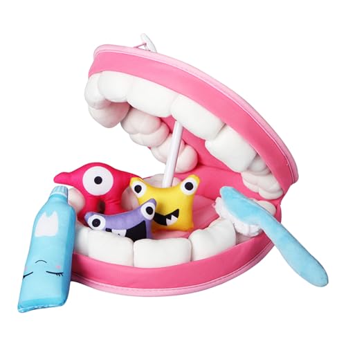 Kinder Zahnarztspielspielzeug Set - 8.85x8.85x3.94inch Doktor Zahnbürstenkit, Bildung Zahnpasta -Werkzeuge, frühes Lernen kognitives Spiel | Stellen Sie Sich vor von Fmzrbnih