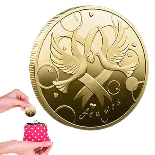 Liebhaber Souvenir Münzen - Liebesmünzen, Tragbare Romantische Münzen | Niemals Getrennte Lovebird -Münzen, Mehrzweckgedenkmünzen, Romantische Sammlung Kunstgeschenk Für Ihn, Ehemann, Ehefrau, Partner Liebhaber Souvenir Münzen - Liebesmünzen, Tragbare Romantische Münzen | Niemals Getrennte Lovebird -Münzen, Mehrzweckgedenkmünzen, Romantische Sammlung Kunstgeschenk Für Ihn, Ehemann, Ehefrau, Partner von Fmzrbnih