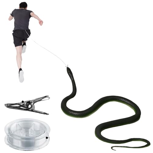 Schlange Scherz - Fake Snake Moving, realistisches Spielzeug, tragbar, kompliziertes gefälschtes Schlangenspielzeug mit Seil, Schlange für Angstspielzeug, praktische Streiche ohne Anstrengung Schlange Scherz - Fake Snake Moving, realistisches Spielzeug, tragbar, kompliziertes gefälschtes Schlangenspielzeug mit Seil, Schlange für Angstspielzeug, praktische Streiche ohne Anstrengung von Fmzrbnih