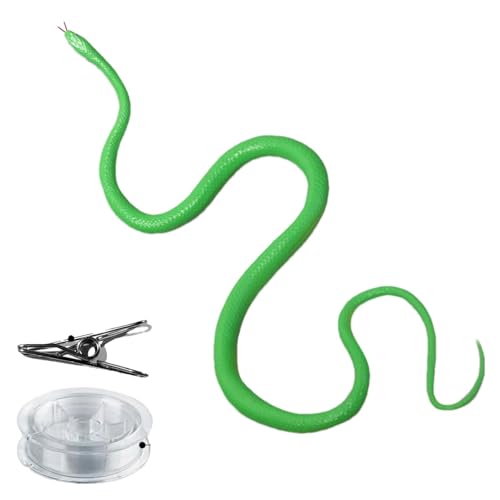 Schlange Scherz - Fake Snake Moving, realistisches Spielzeug, tragbar, kompliziertes gefälschtes Schlangenspielzeug mit Seil, Schlange für Angstspielzeug, praktische Streiche ohne Anstrengung Schlange Scherz - Fake Snake Moving, realistisches Spielzeug, tragbar, kompliziertes gefälschtes Schlangenspielzeug mit Seil, Schlange für Angstspielzeug, praktische Streiche ohne Anstrengung von Fmzrbnih