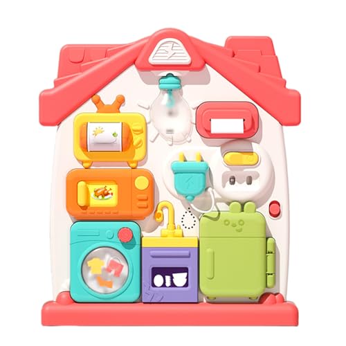 Sensory Board – Educational Sensory Board Toy, Fine Motor Skills Development | Portable Early Learning Activity Panel, Multipurpose Tactile Visual Auditory Panel for Boys Girls, 10.63x11.81 Inches von Fmzrbnih