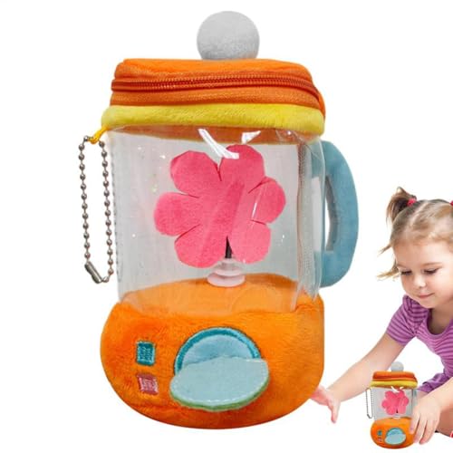 Fnfhsa Plüsch-Entsafterpuppe, Cartoon-Blumen-Entsafter, Stofftiere, Plüsch-Begleiter, Kordelzug, Rotierendes Spielzeug, Kinder-Schlafpuppe von Fnfhsa