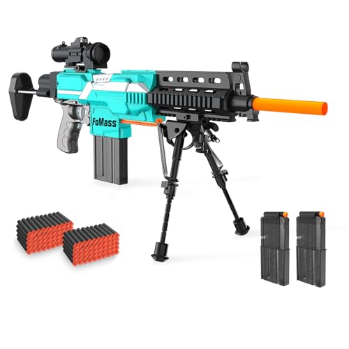 Elektrische Spielzeug Pistole Gun Sniper, 3 Mode Automatisch Toy Foam Blaster mit Scope, 2 Magazin 100 Darts,Elektrisch Spielzeug-Scharfschützengewehr für Kinder ab 6 7 8 9 10 Jahren Elektrische Spielzeug Pistole Gun Sniper, 3 Mode Automatisch Toy Foam Blaster mit Scope, 2 Magazin 100 Darts,Elektrisch Spielzeug-Scharfschützengewehr für Kinder ab 6 7 8 9 10 Jahren von FoMass